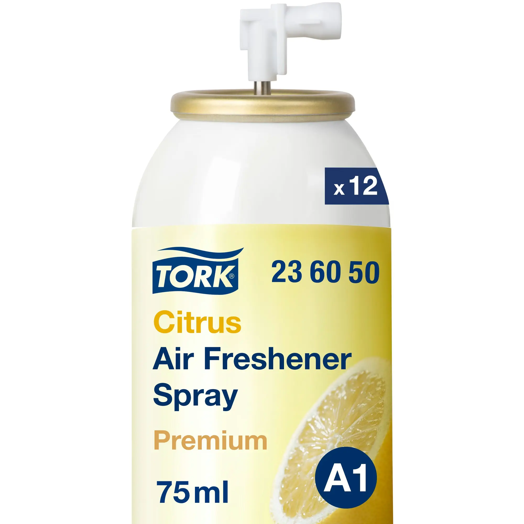 Tork odświeżacz powietrza w sprayu A1 236050, wkład cytrusowy 75ml z oznaczeniem zestawu x12