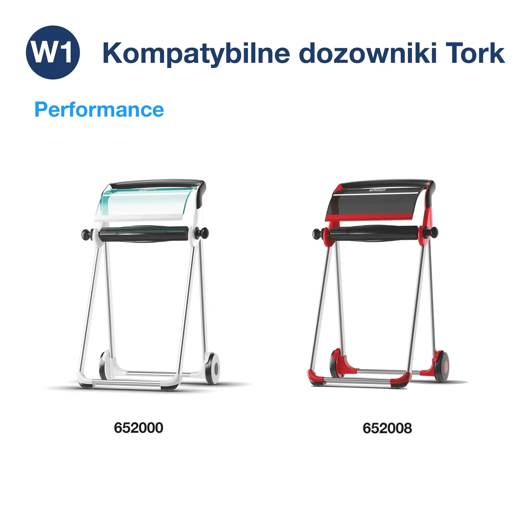 Tork czyściwo papierowe do podstawowych zadań, kompatybilne dozowniki stojące Tork Performance 652000 i 652008