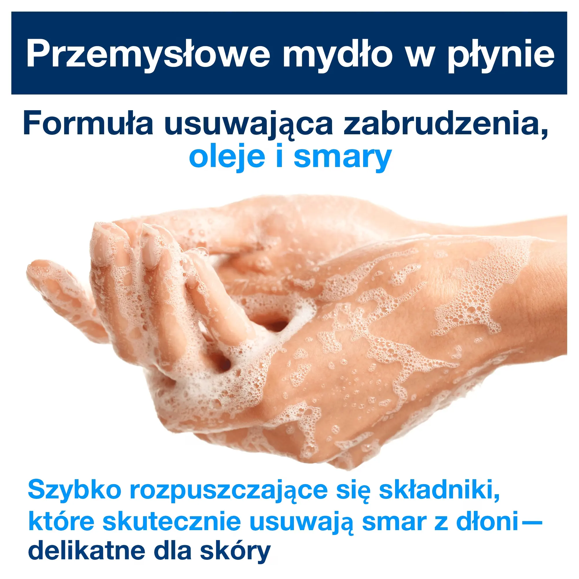 Tork przemysłowe mydło w płynie S1, piana na dłoniach usuwająca ciężkie zabrudzenia przemysłowe