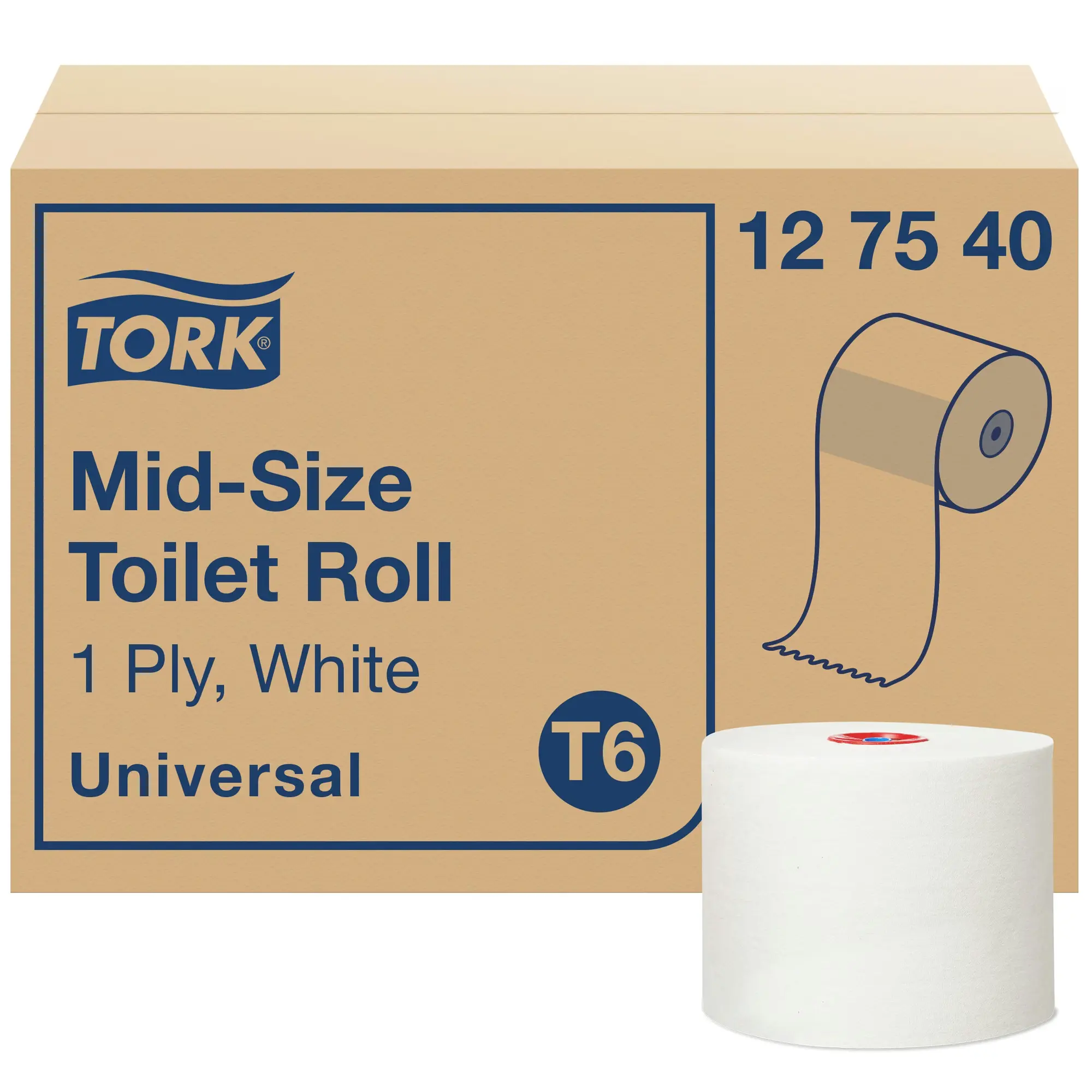 Tork Mid-size papier toaletowy, opakowanie 27 rolek po 135 metrów każda