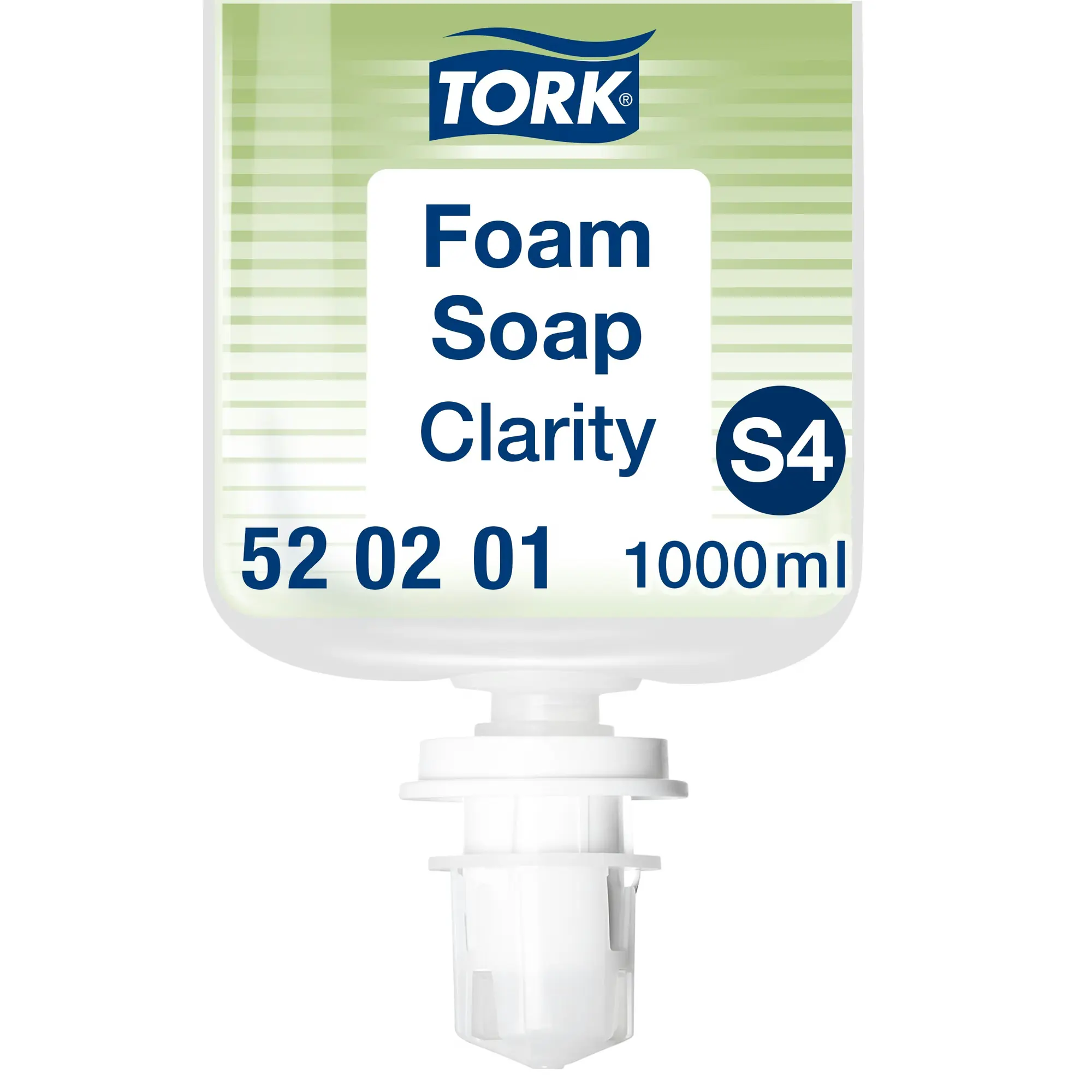Tork czyste mydło w pianie S4, zbliżenie na etykietę Foam Soap Clarity 520201