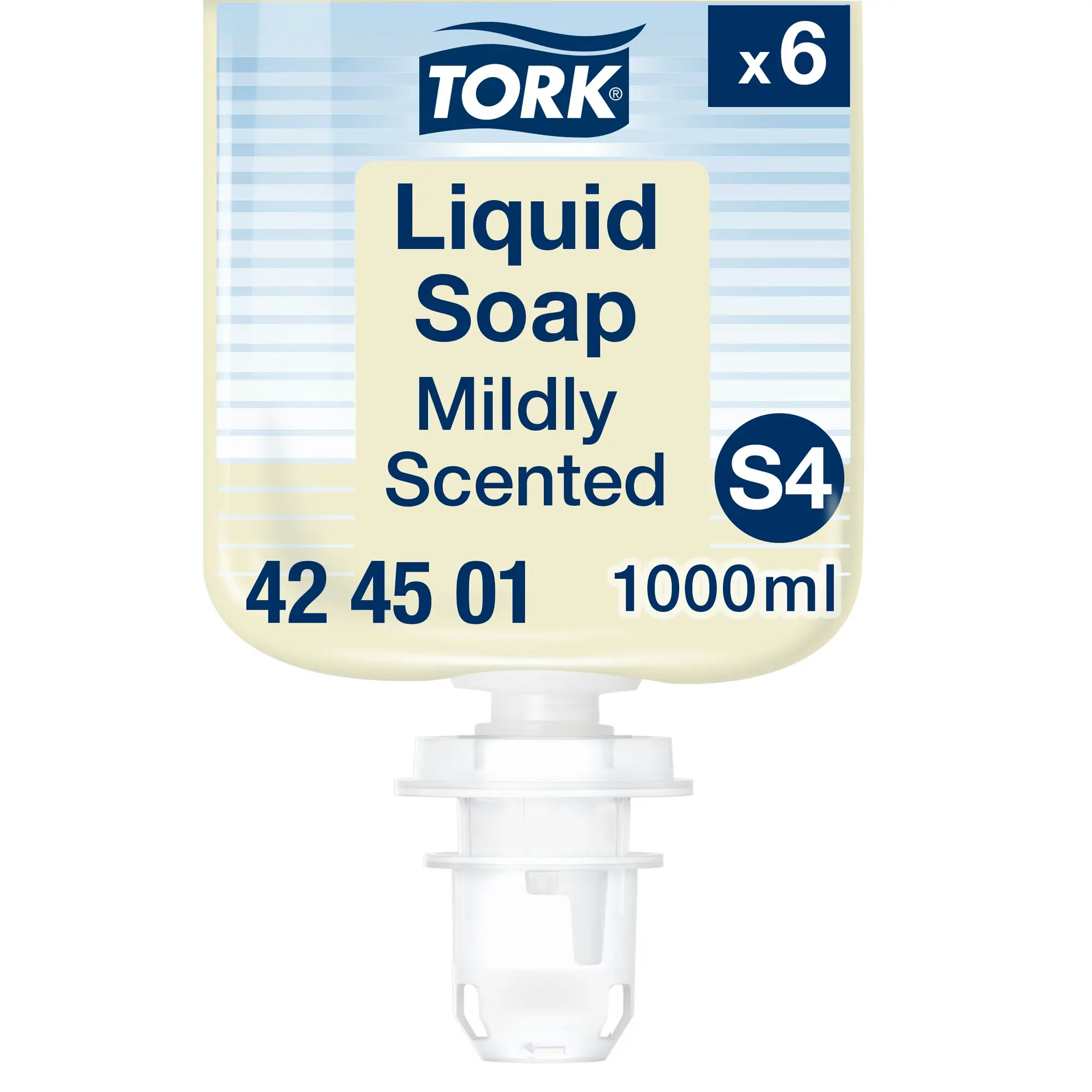 Tork delikatnie perfumowane mydło w płynie S4 424501, wkład 1000 ml z pompką, opakowanie zbiorcze 6 sztuk