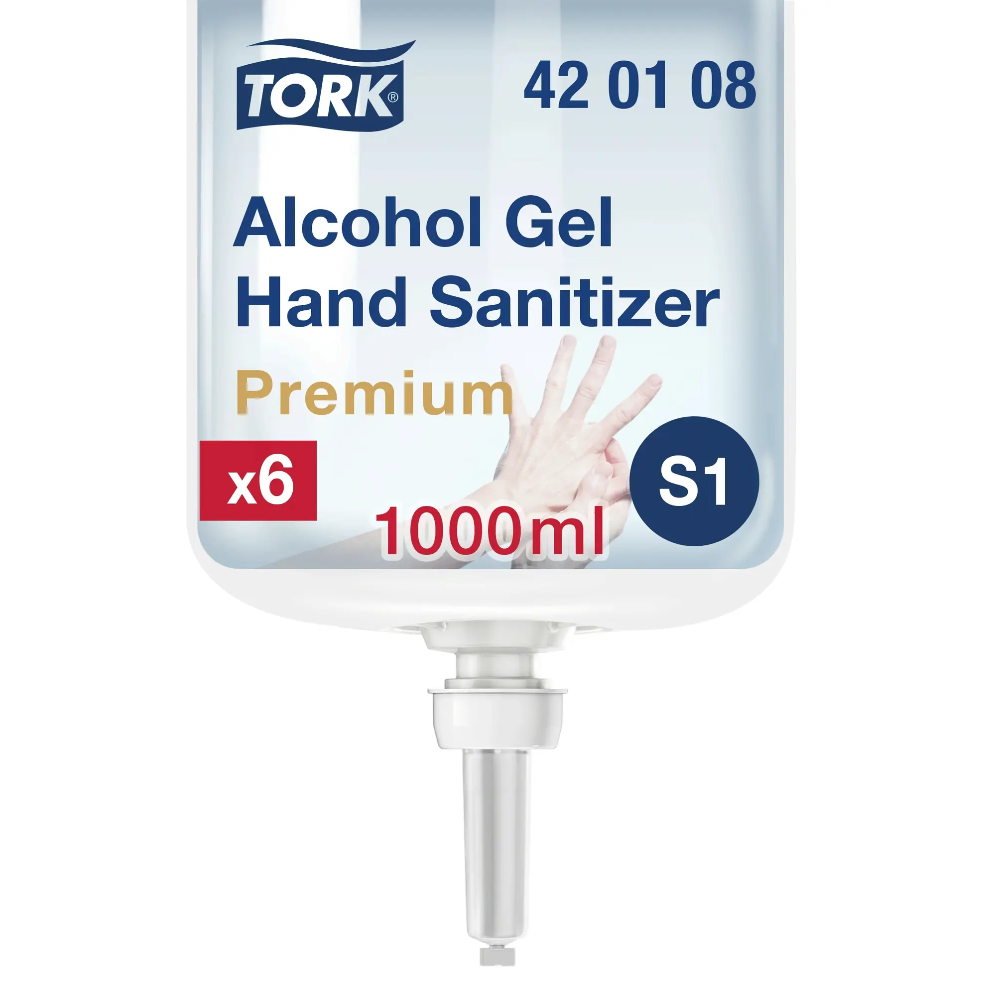 Tork alkoholowy preparat w żelu do dezynfekcji rąk, wkład 1000ml do dozowników systemu S1