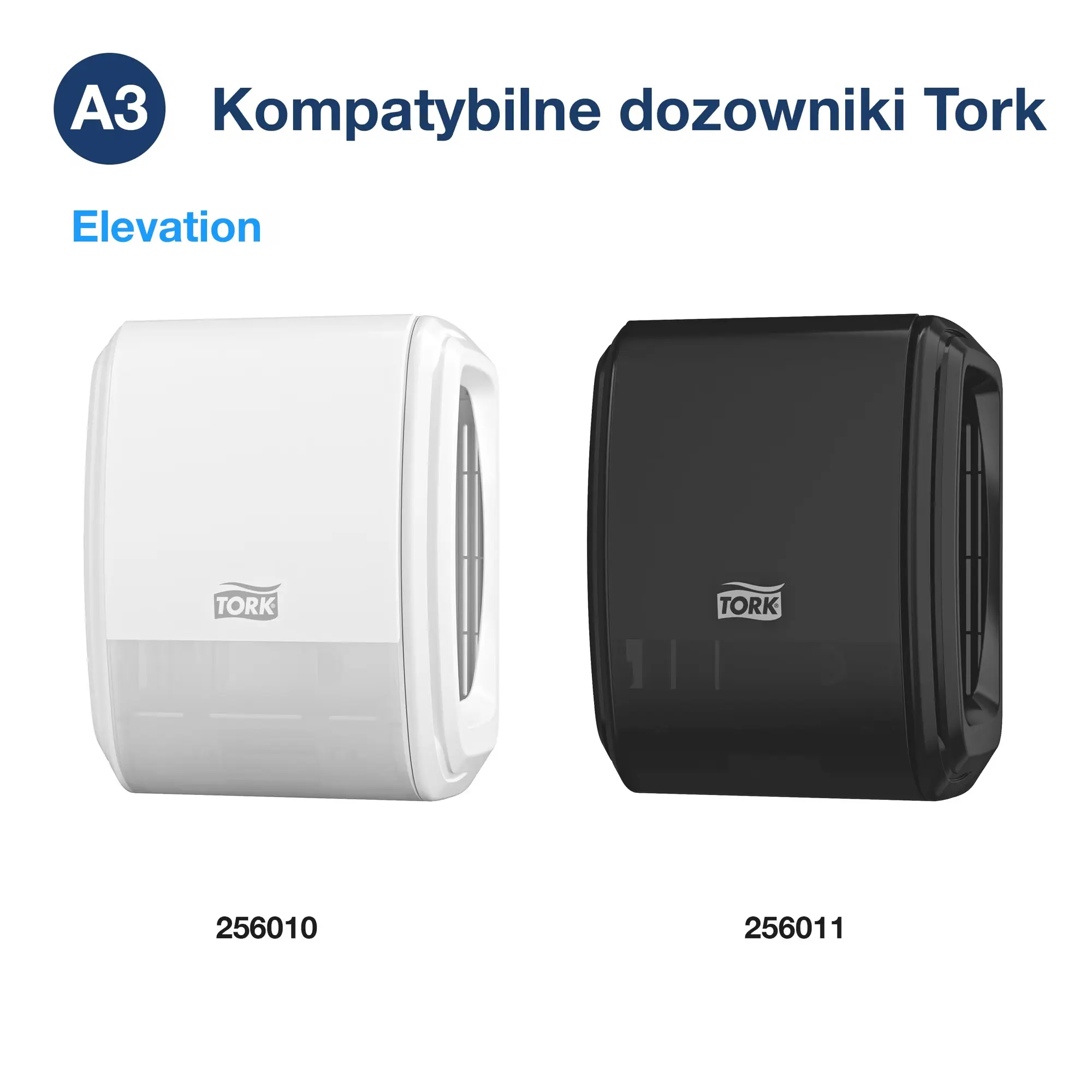 Tork odświeżacz powietrza Constant, kompatybilne dozowniki Elevation w kolorze białym i czarnym