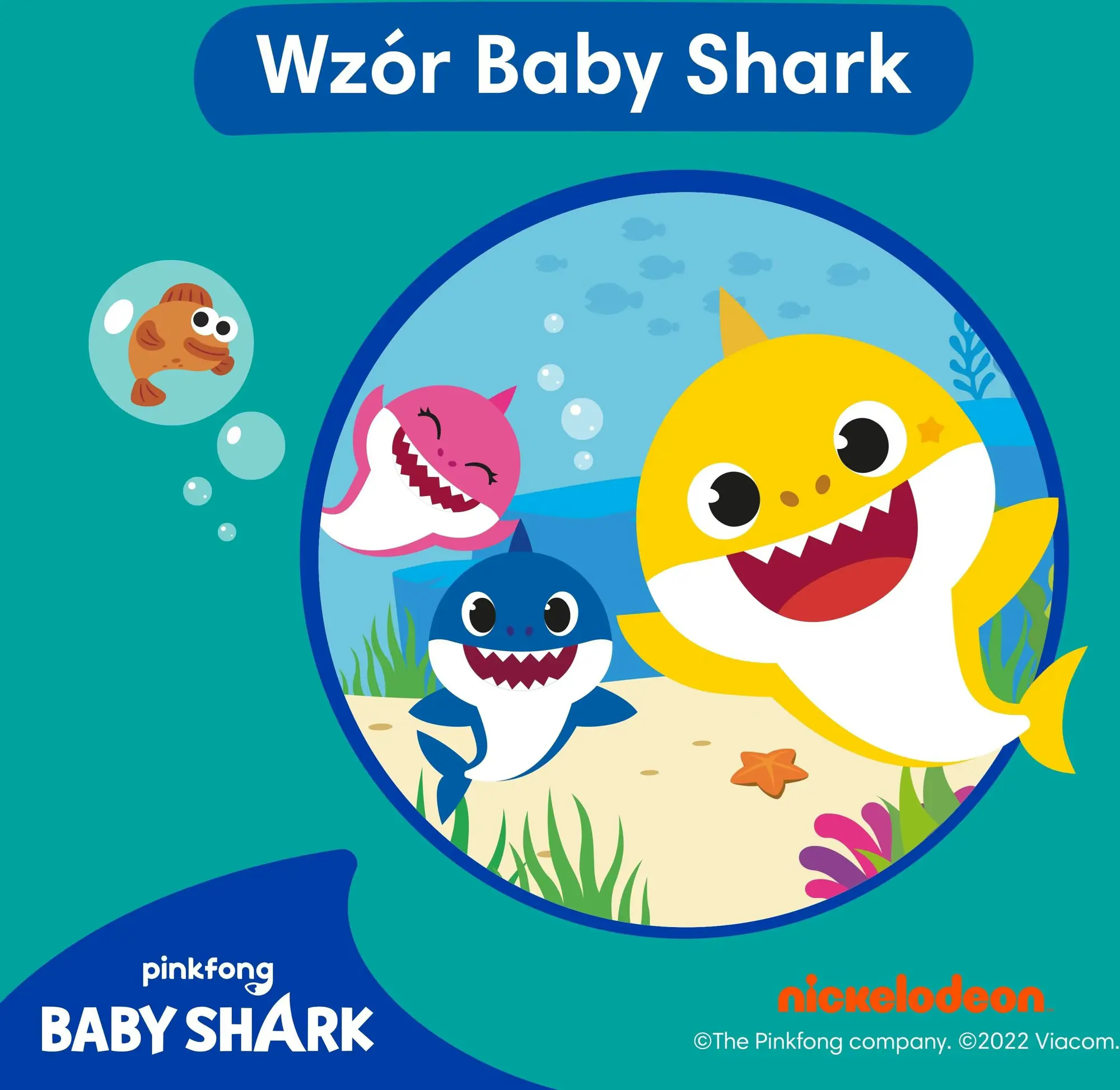 Pieluchy do Pływania Pampers Splashers 3-4 Baby Shark 6-11 kg 12 szt., kolorowy wzór z postaciami Pinkfong Baby Shark