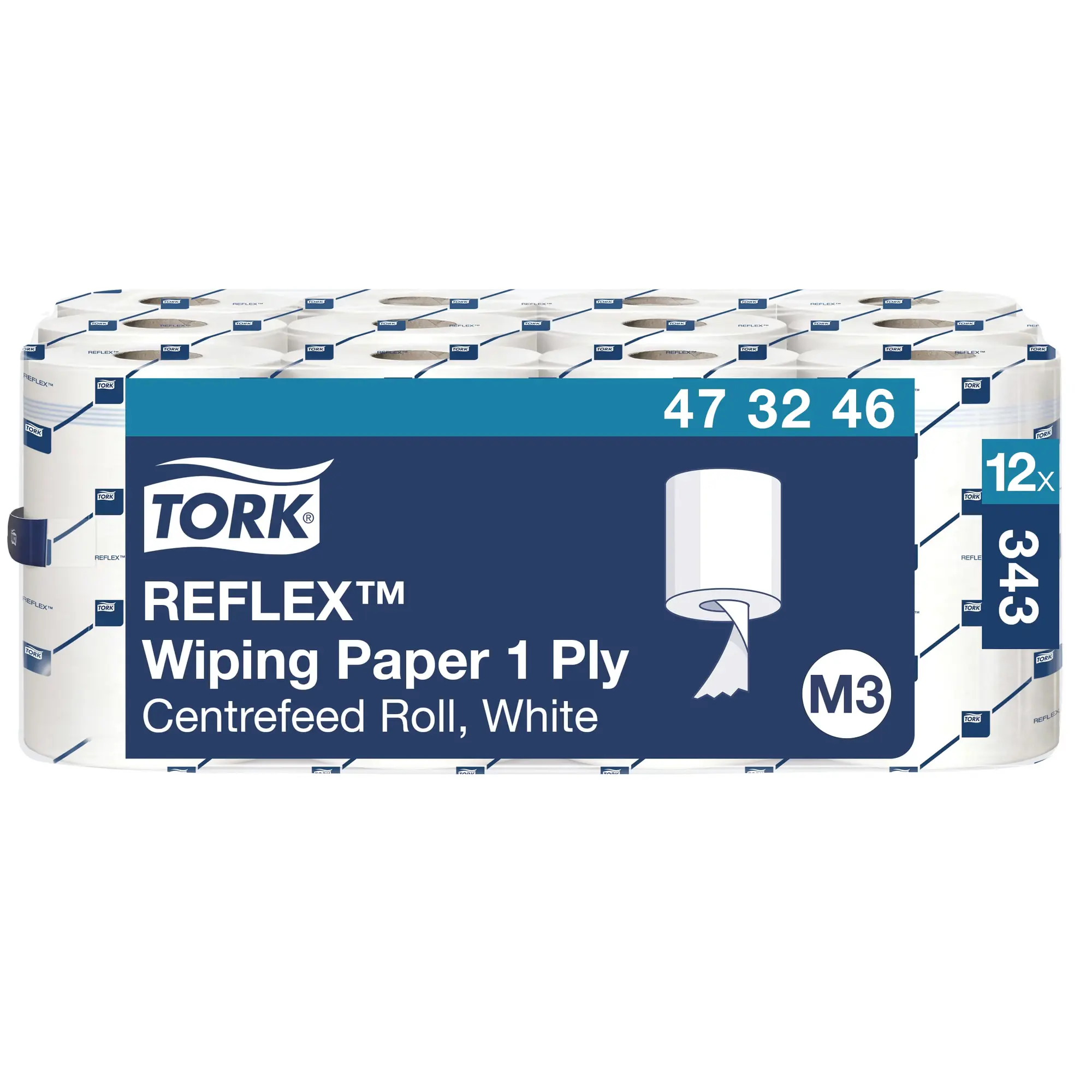 Czyściwo papierowe M3 Tork Reflex 473246, opakowanie zbiorcze 12 rolek w folii